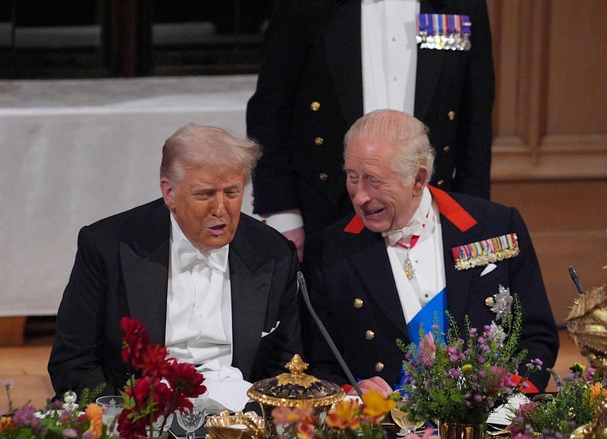 The King hosted President Trump during his state visit to the UK last year (Yui Mok/PA) (PA Wire)