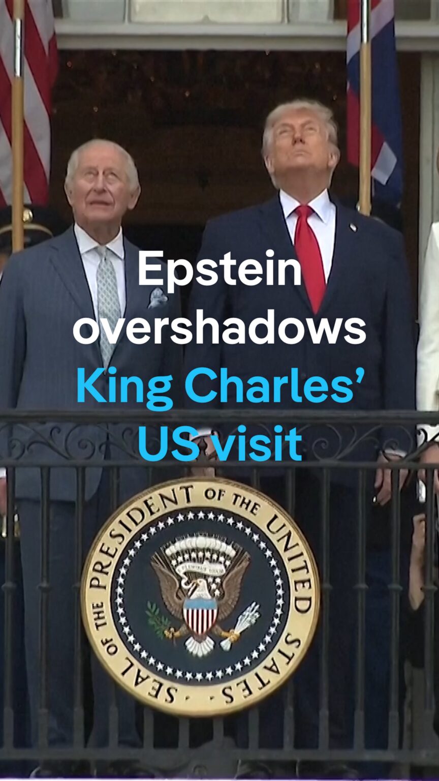 As King Charles III made his first state visit to Washington, survivors of Jeffrey Epstein held their own reception outside the White House - urging the British monarch to address the abuse they'd suffered. With both his brother and his host, Donald Trump, having been close associates of the late sex offender, he faces a difficult diplomatic balancing act. #DWNews
