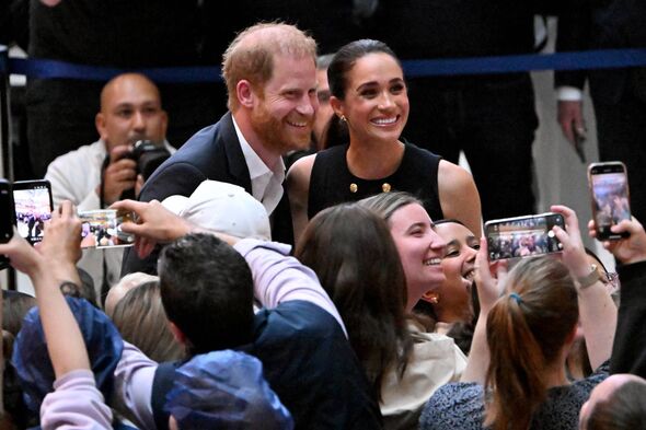 Harry and Meghan on the first day of their trip to Australia
