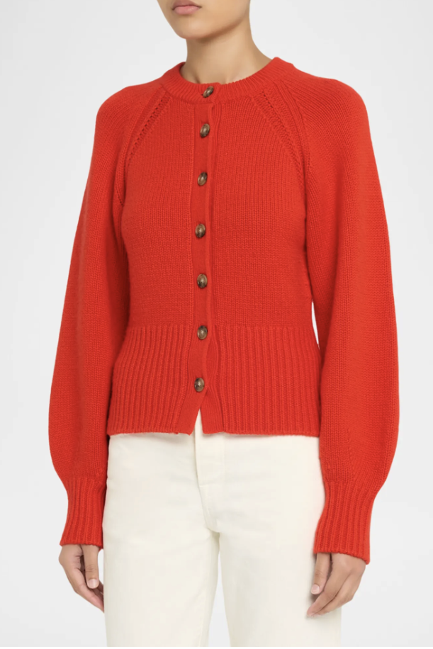 Guest in Residence, Sculpted Crewneck Cashmere Cardigan