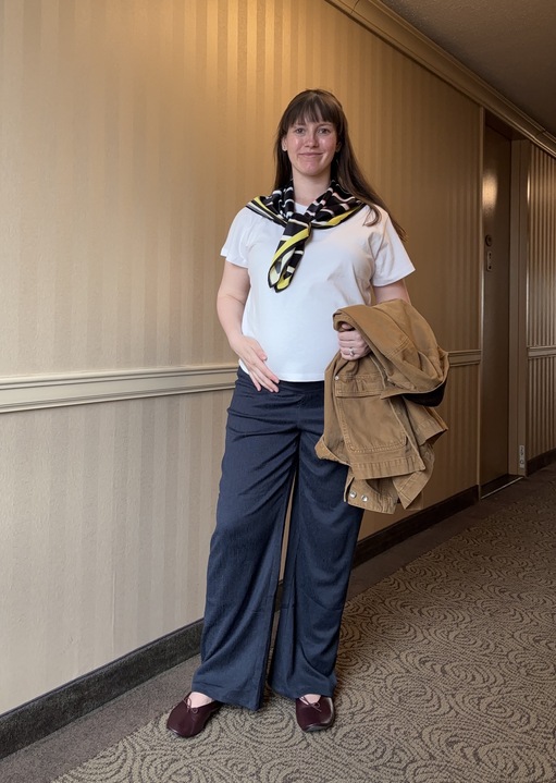 Halie LeSavage wore the Leset margo crewneck tee for The A-List Edit