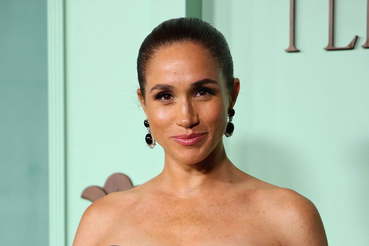 LOS ANGELES, CALIFORNIA - FEBRUARY 07: Meghan, Duchess of Sussex attends Annual Fifteen Percent Pledge Fundraising Gala Honoring Ms. Tina Knowles at Paramount Studios on February 07, 2026 in Los Angeles, California. (Photo by Savion Washington/Getty Images)