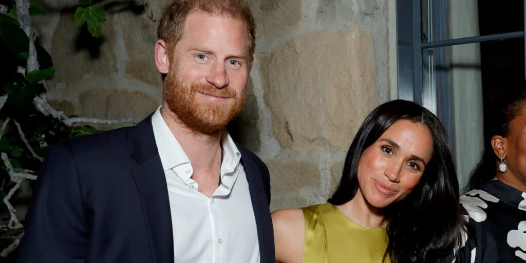 Meghan Markle Embraces the Chartreuse Trend for a Rare Outing With Prince Harry