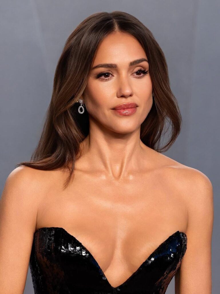 Jessica Alba at the 2026 Vanity Fair Oscar Party at the Los Angeles County Museum of Art on March 15, 2026 in Beverly Hills