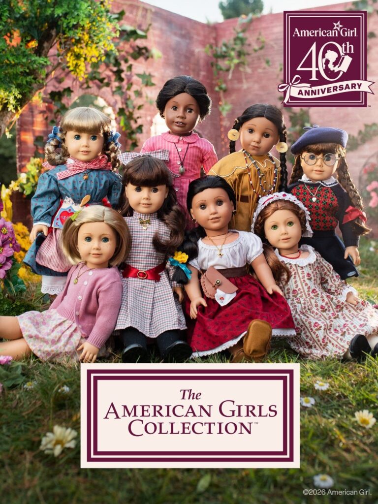American Girl is reintroducing the eight original historical characters to celebrate its 40th anniversary. Each girl will come with her signature meet outfit, accessories and book, with packaging inspired by the dolls' original 1986 design.