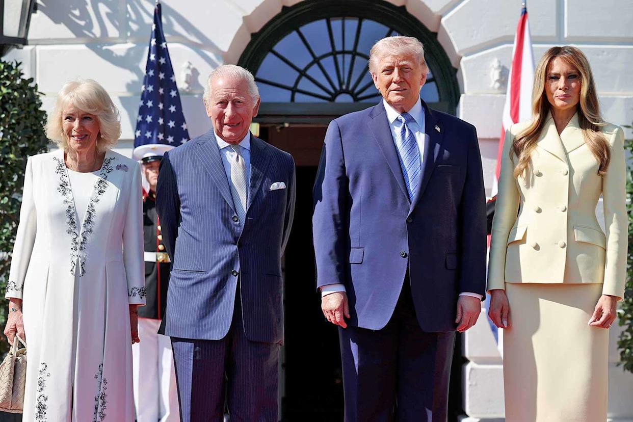 Queen Camilla, King Charles, Donald Trump and Melania Trump in Washington, D.C. on April 27, 2026Credit: Chris Jackson/Getty