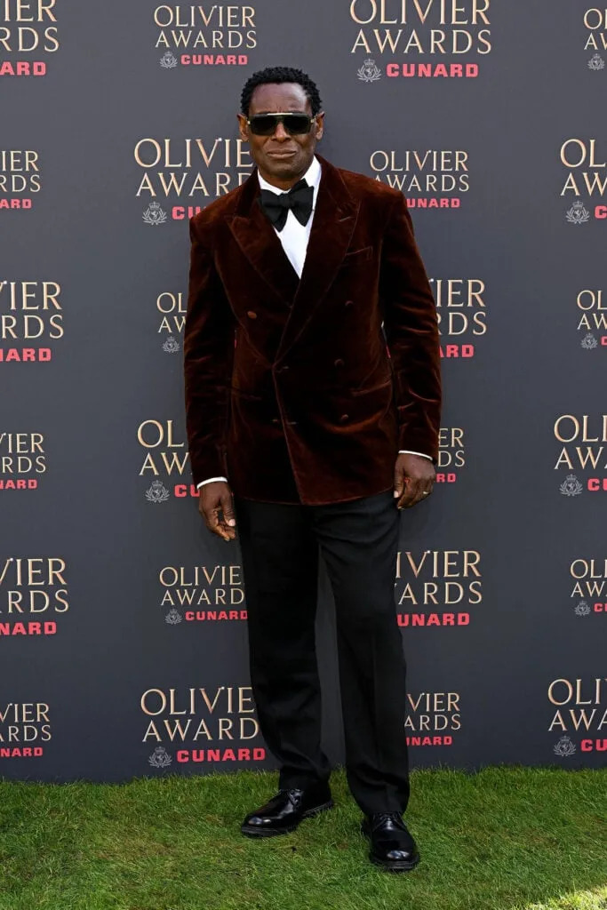 David Harewood Olivier Awards 2026
Olivier Awards 2026 red carpet David Harewood
dunhill Olivier Awards 2026
David Harewood dunhill velvet jacket