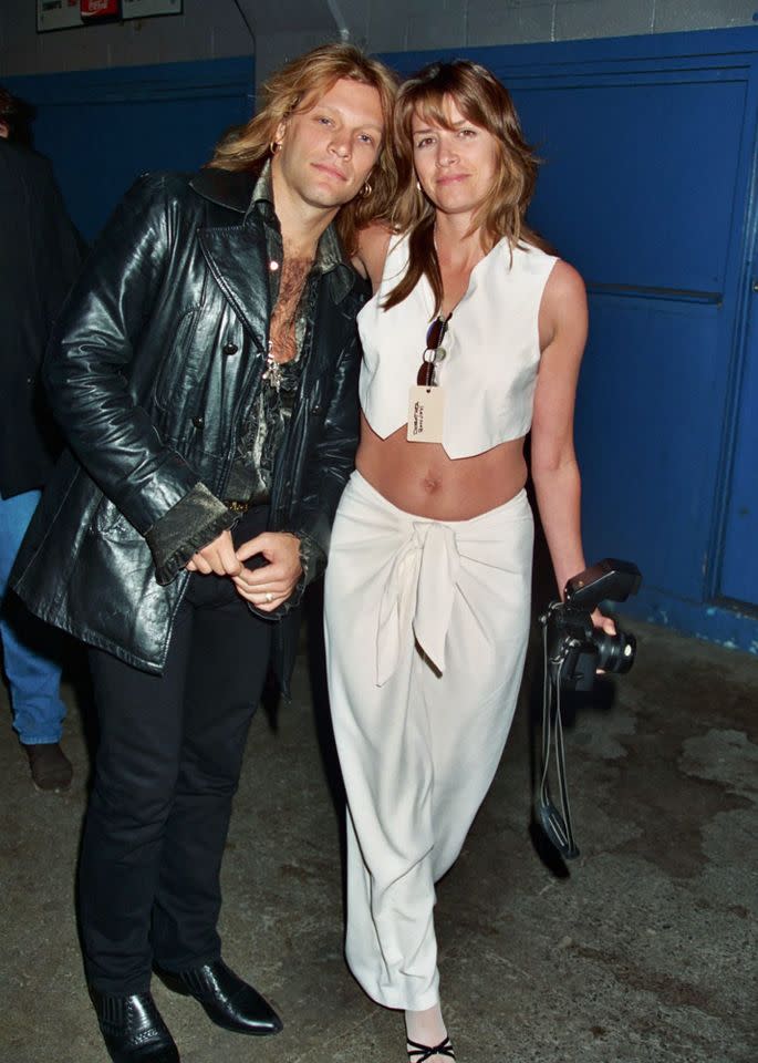 Jon Bon Jovi and Dorothea Bongiovi attend the grand opening of the Rock and Roll Hall of Fame Museum in Cleveland in 1995Credit: Jeff Kravitz/Filmmagic