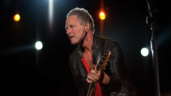 Lindsay Buckingham, American musician, performed with the rock band Fleetwood Mac, at the SECC Glasgow, Scotland.