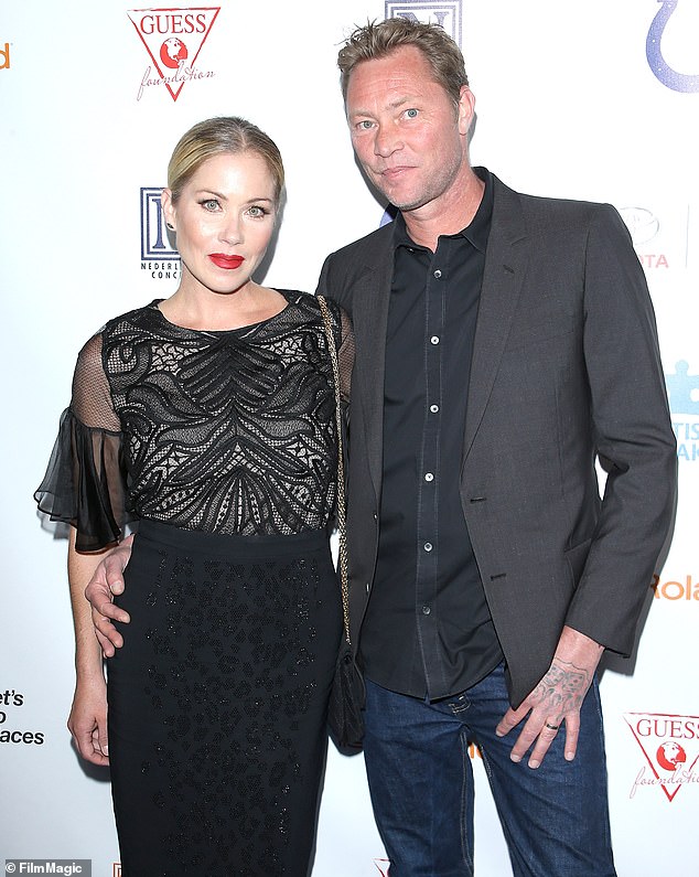 Applegate has been supported by her husband of 13 years, punk rocker Martyn LeNoble