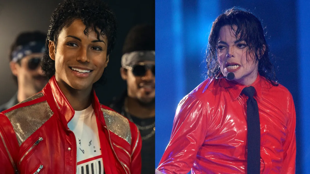 How does Michael Jackson movie handle child sex abuse allegations?