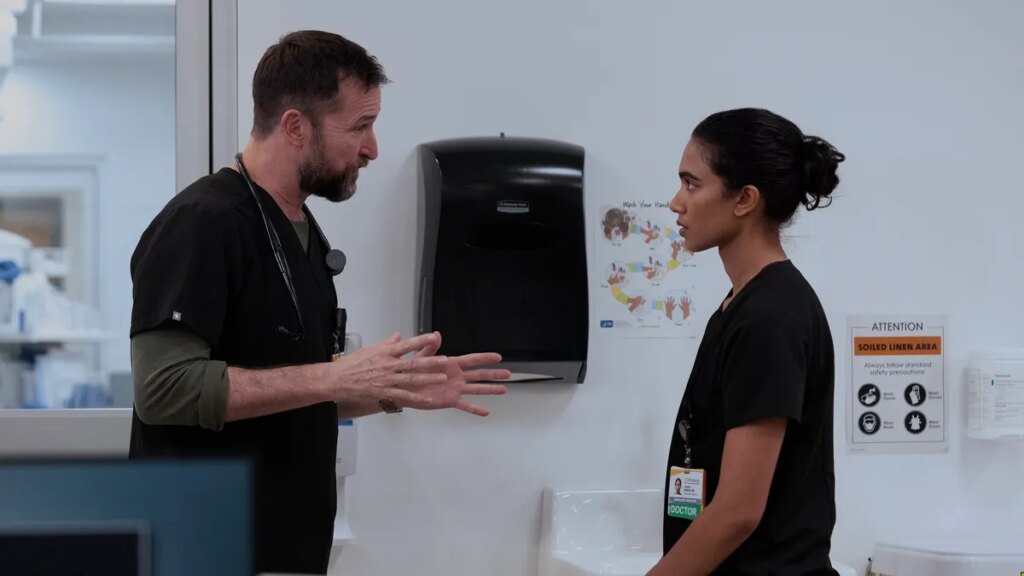 Noah Wyle, R. Scott Gemmill speak on Supriya Ganesh's 'The Pitt' exit