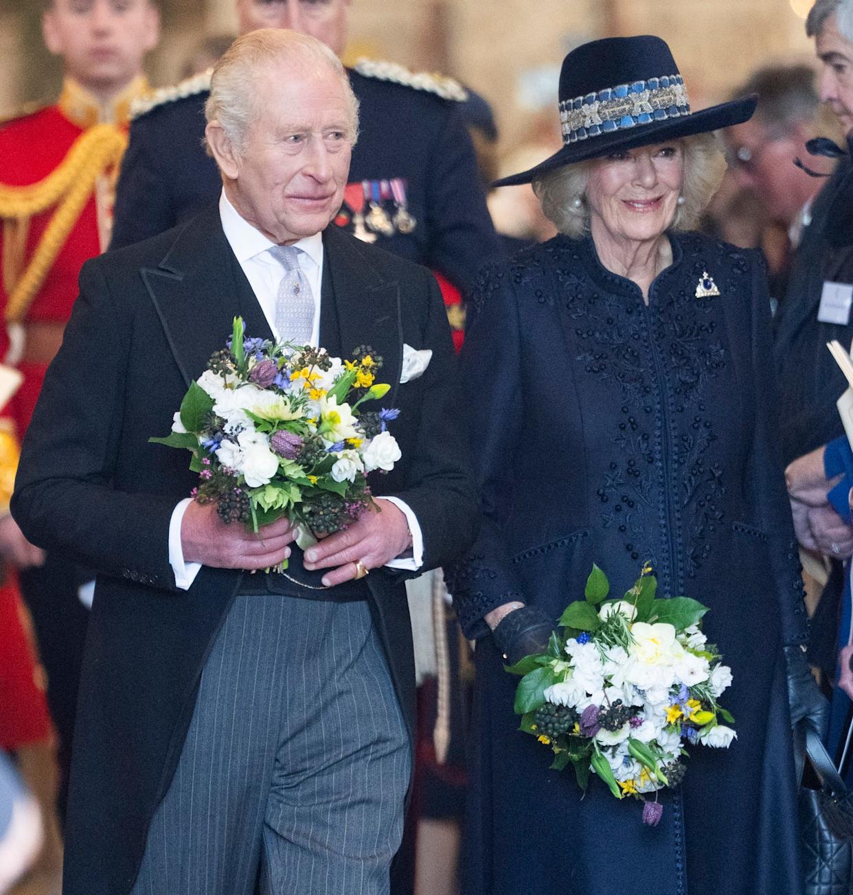 King Charles III And Queen Camilla Attend The Royal Maundy Service At St Asaph Cathedral