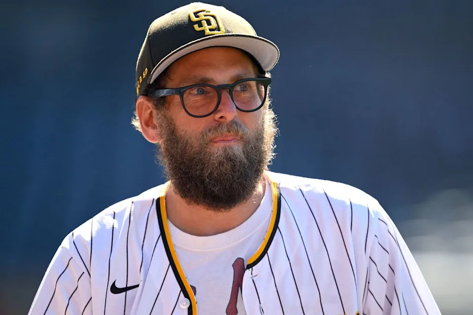 Jonah Hill at a San Diego Padres game in July 2025Credit: Orlando Ramirez/Getty
