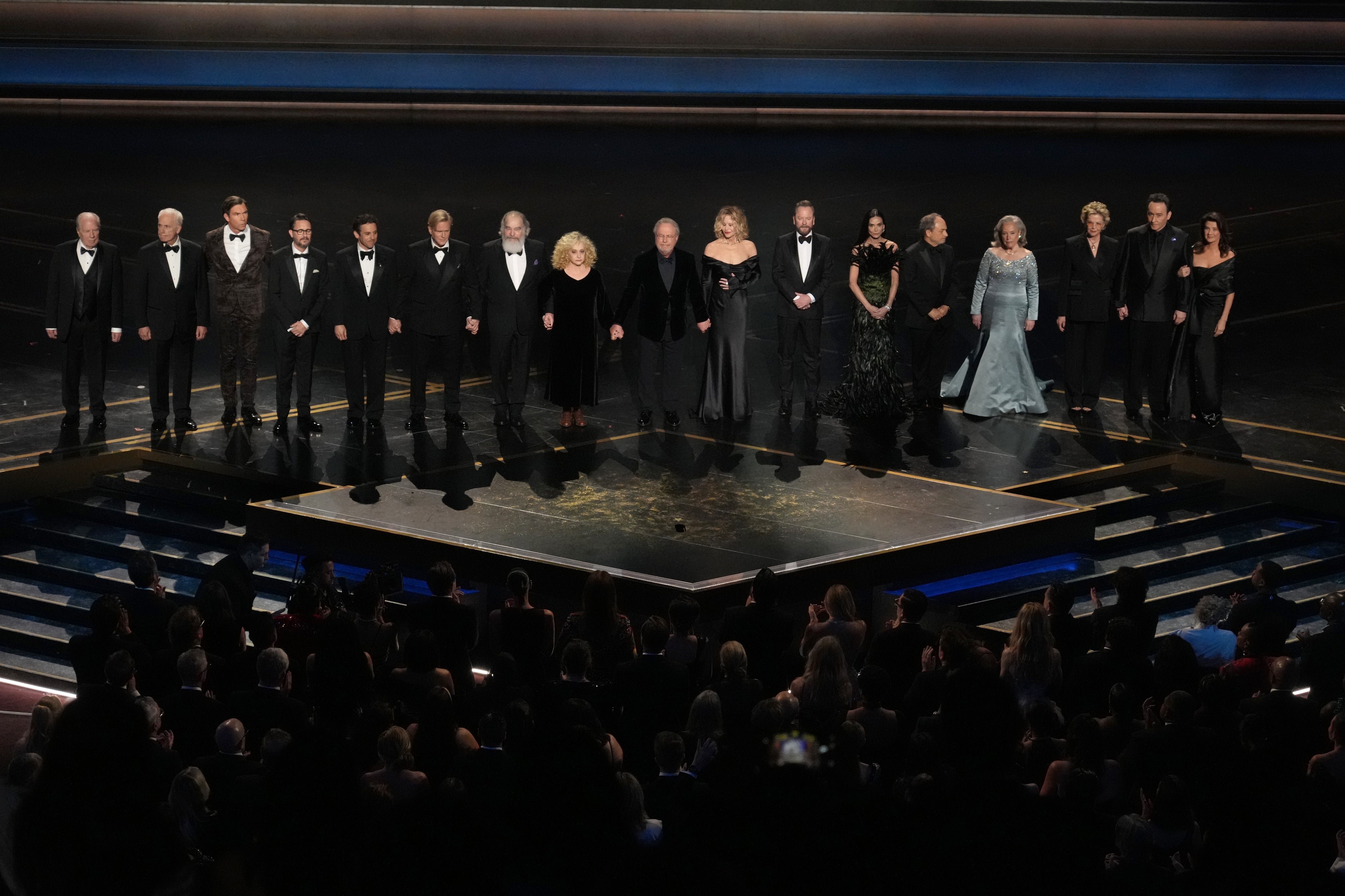 Cary Elwes was among those on stage during the Oscars tribute to Rob Reiner