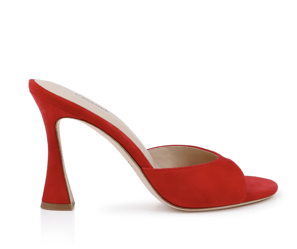 L'AGENCE, Avery Suede Open-Toe Mule