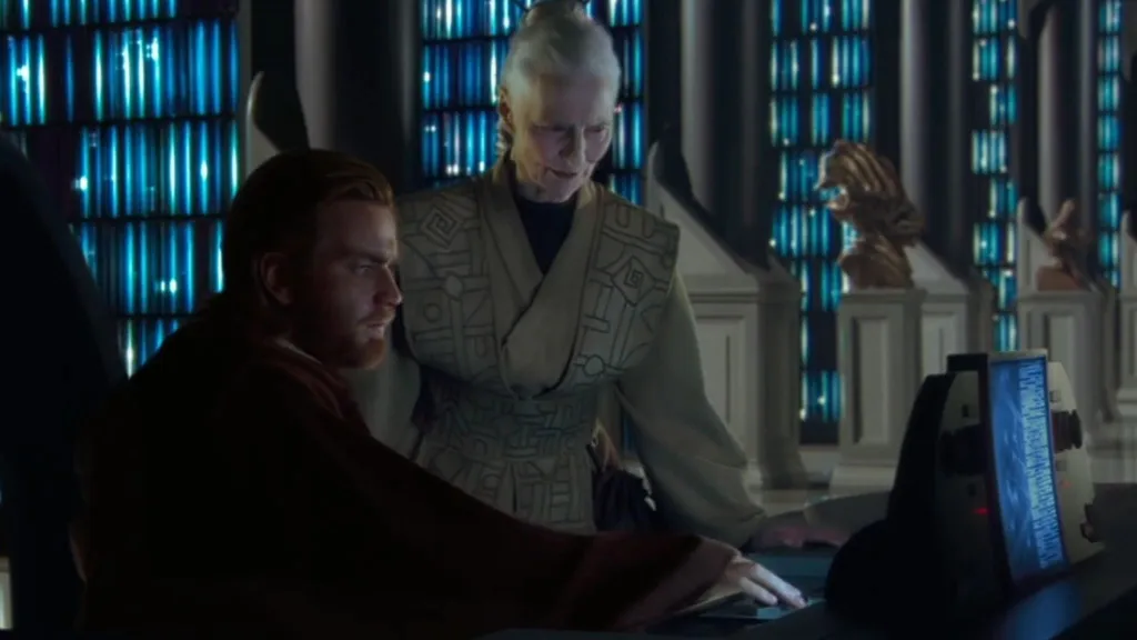 Star Wars Jocasta Nu and Obi-Wan Kenobi