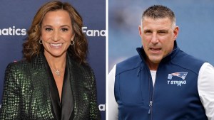 Dianna Russini and New England Patriots coach Mike Vrabel (Getty Images)