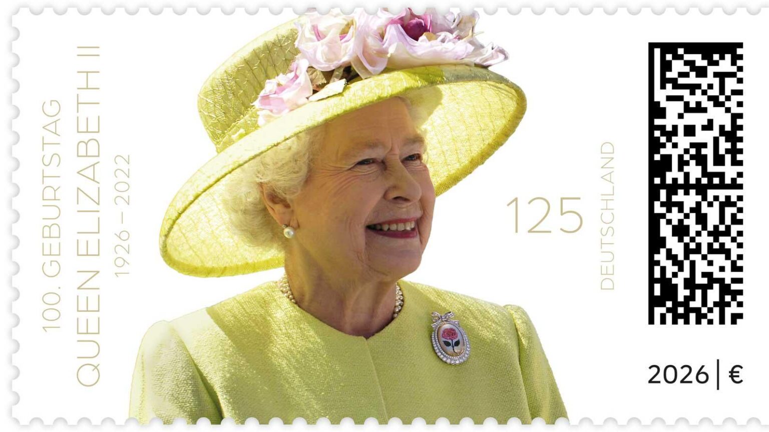 Apr. 02, 2026: 100th birthday: Deutsche Post honors Queen Elizabeth II with a special stamp