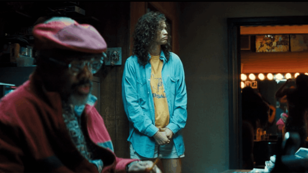 Kadeem Hardison and Zendaya in 'Euphoria' season three.