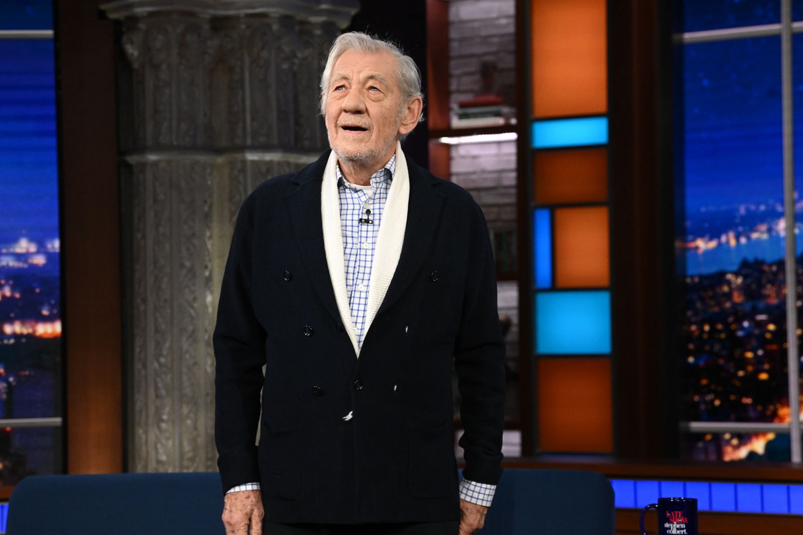 Image may contain Ian McKellen Blazer Clothing Coat Jacket Person Senior Citizen Adult People Face and Head