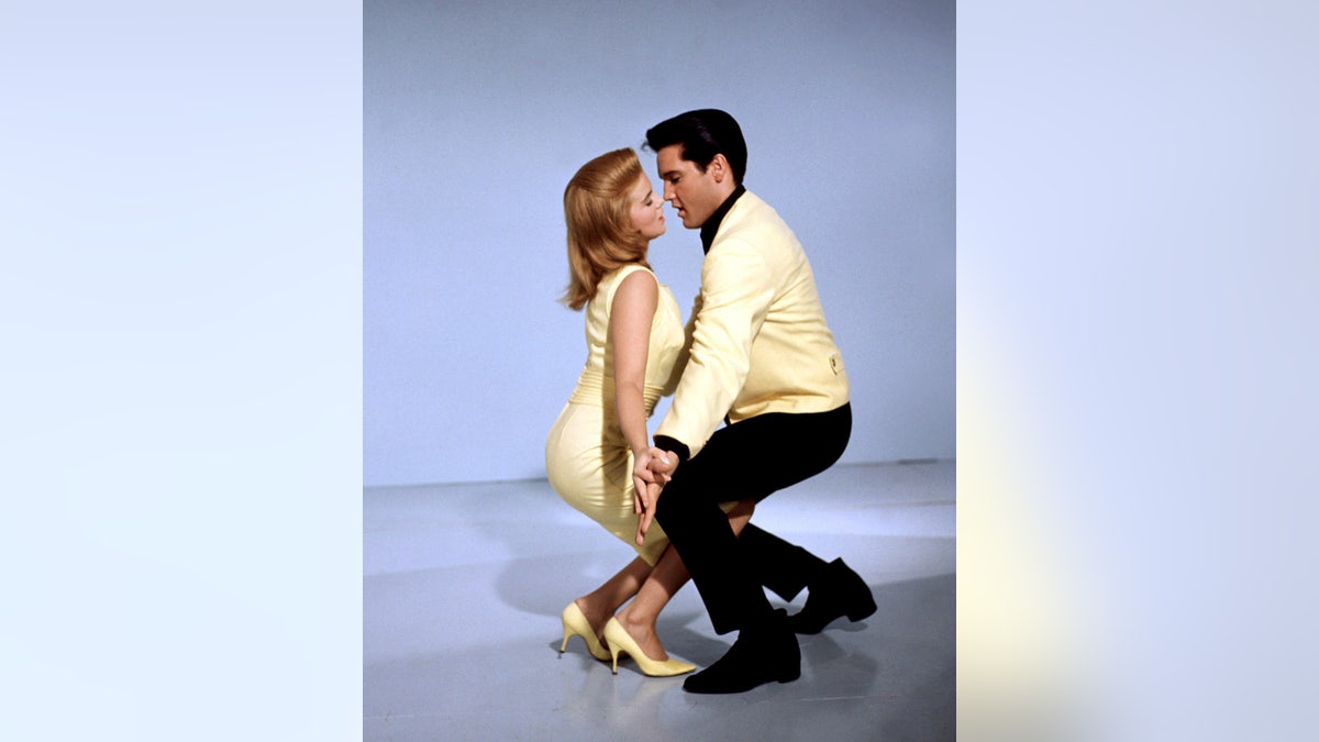 Ann-Margret dancing with Elvis Presley in a scene from Viva Las Vegas