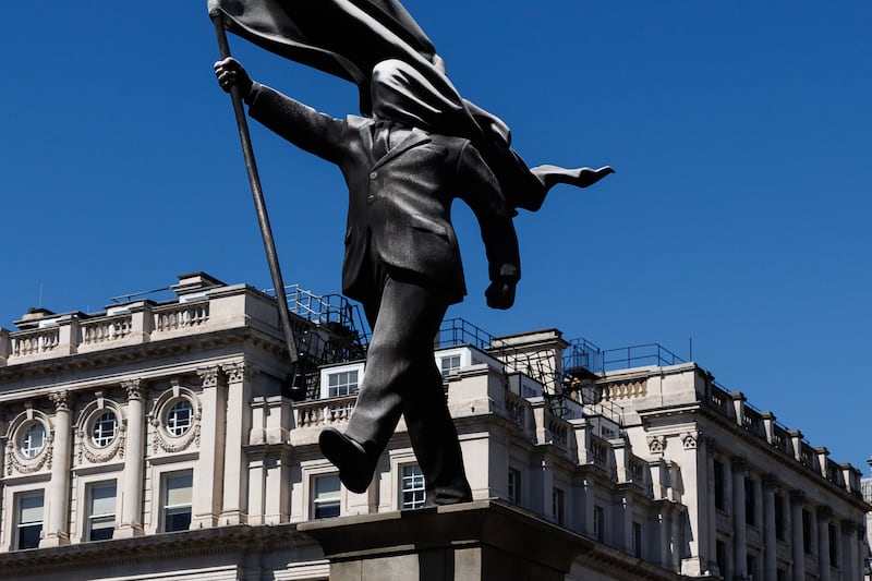 Banksy has confirmed that a new sculpture is his handiwork. Photograph: Dan Kitwood/Getty Images