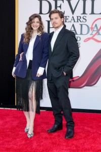 Barbara Palvin and Dylan Sprouse at the 20th Century Studios "The Devil Wears Prada 2" World Premiere held at David Geffen Hall at Lincoln Center on April 20, 2026 in New York, New York.