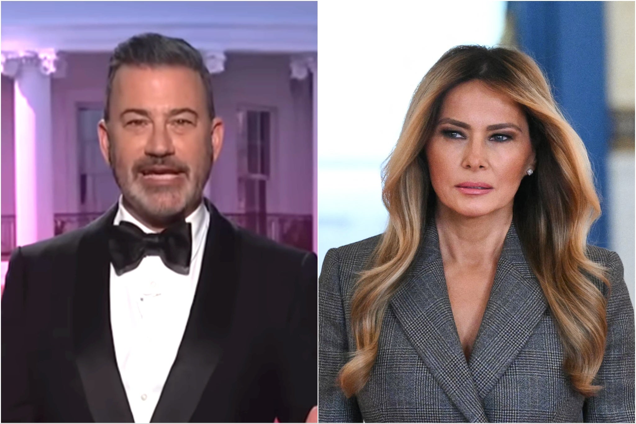 Jimmy Kimmel and Melania Trump