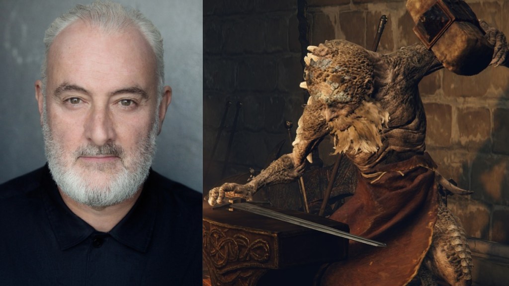 John Hodgkinson as Smithing Master Hewg Elden Ring Movie cast