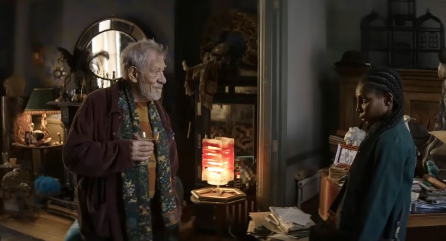 THE CHRISTOPHERS, from left: Ian McKellen, Michaela Coel, 2025. © Neon / Courtesy Everett Collection