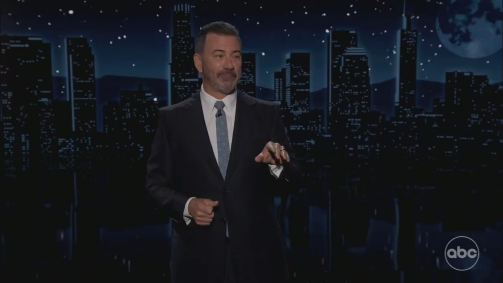 Jimmy Kimmel on Tuesday night's 'Jimmy Kimmel Live': "Only Donald Trump would demand I be fired for making a joke about his old age, and then a day later, go out and make a joke about his own old age."