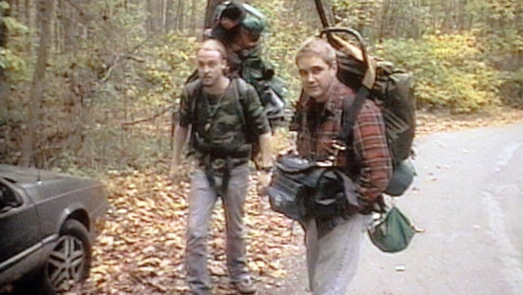 Joshua Leonard and Michael Williams in 'The Blair Witch Project'