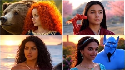 An AI artist's imagination has brought your favourite stars to life in iconic fairytale avatars — here is how Kangana Ranaut as Merida, Alia Bhatt as Mulan and other actors would look. (Instagram/ aitot2.0)