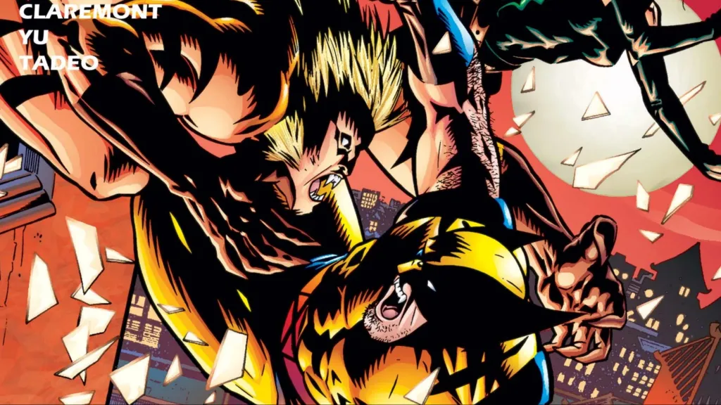 Wolverine and Sabretooth battling it out