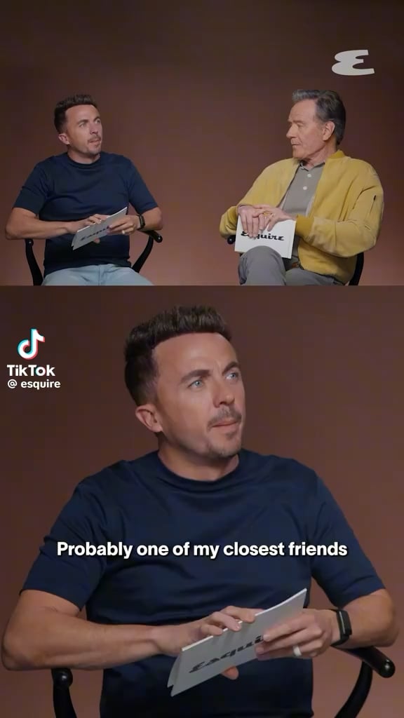 Frankie Muniz: “Probably one of my closest friends that I definitely lost contact with was Hilary Duff” Bryan Cranston: “You Should drop her a line” Muniz: “No, i don’t think she wants to hear from me” Cranston: “did you make out?” Muniz: “i did. On Camera. And maybe Off”