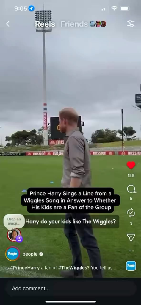 Harry shows love for The Wiggles