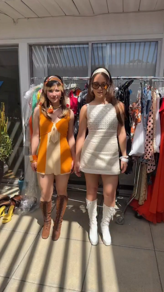 Alysa Liu and Laufey dancing to Stateside