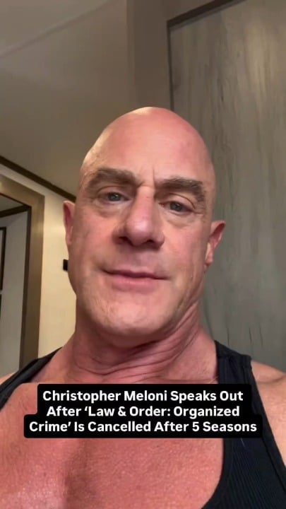 Christopher Meloni thanks fans for their support in an emotional video after the cancellation of 'Law & Order: Organized Crime.' He states, "It was a good ride. Had a great time playing him... But thank you. You helped give me a career that I never dreamed of. Nearly 17. 17 odd years.