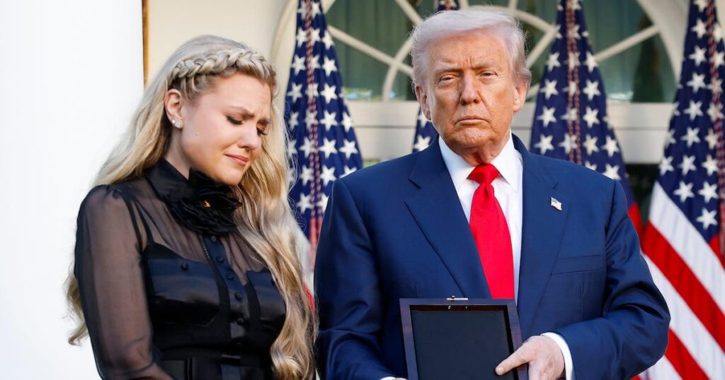 Trump Begs Erika Kirk to Sue Comedian for Mocking MAGA