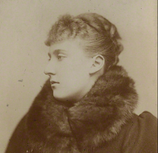 Princess Marie Louise looks to the side in a portrait