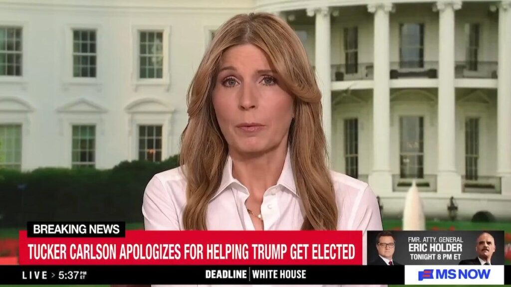 Nicolle Wallace Rips Into Tucker Carlson's Apology for Trump: 'I Don't Believe You' | “What did he not know before 2024? What was not known?” the MS NOW host questions