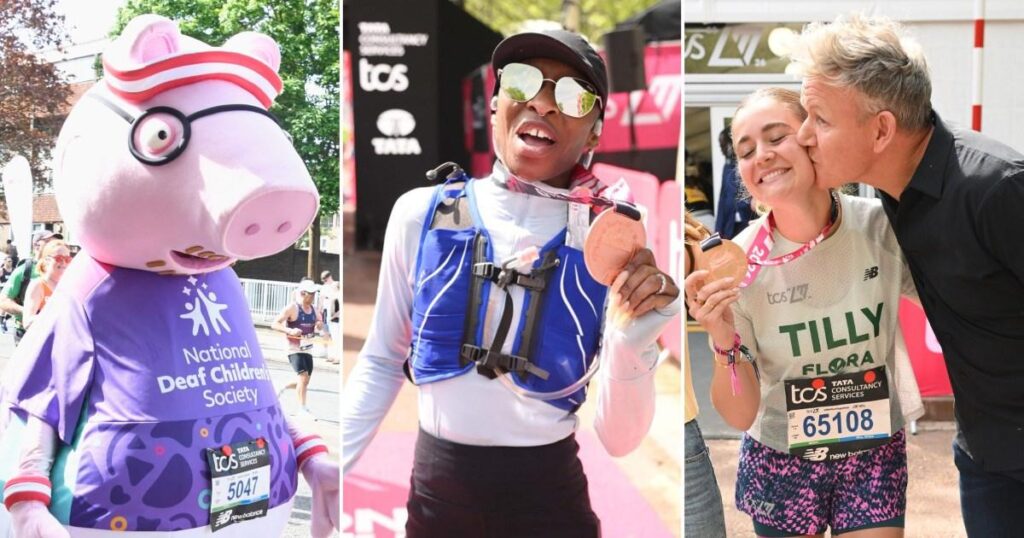 How celebrities fared in the London Marathon — from Cynthia Erivo to Daddy Pig