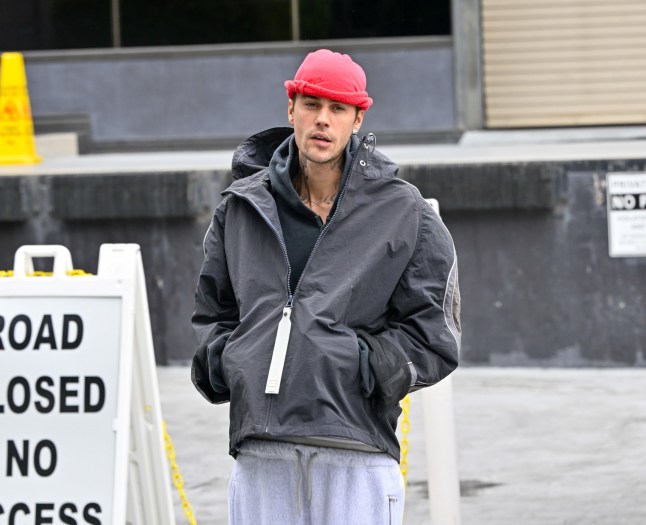LOS ANGELES, CA - APRIL 15: Justin Bieber is seen on April 15, 2025 in Los Angeles, California. (Photo by DUTCH/Bauer-Griffin/GC Images)