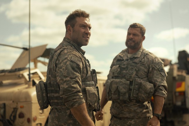 Undated film still from War Machine. Pictured: Jai Courtney as Squad Leader and Alan Ritchson as 81. See PA Feature SHOWBIZ Download Reviews. WARNING: This picture must only be used to accompany PA Feature SHOWBIZ Download Reviews. PA Photo. Picture credit should read: Netflix, Inc./Ben King. All Rights Reserved. NOTE TO EDITORS: This picture must only be used to accompany PA Feature SHOWBIZ Download Reviews.