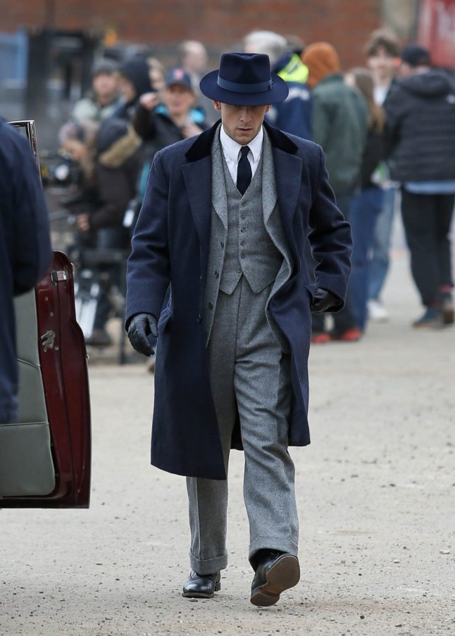 5 April 2026 - EXCLUSIVE. **UK ONLINE- ??300 MIN SET FEE ** (Min fee covers single set usage only) ****Re-use to be charged at ??50 per picture **** ** UK MAGS - ??350 per picture usage - double for cover** ** UK PAPERS - ** PRICE TO BE AGREED Jamie Bell is spotted on set in Birmingham filming Peaky Blinders, making a dramatic entrance as he drives into a busy construction site in a classic car before a huge explosion erupts. The former Billy Elliot star was seen shooting his opening scenes, while cast members walked around in full period costume. Credit: Trigger Central/CLICK NEWS AND MEDIA Ref: AWoodhouse60 **Exclusive to CLICK NEWS AND MEDIA** CLICK NEWS AND MEDIA - PICTURES@CLICKNEWSANDMEDIA.COM - 07774 321240 -