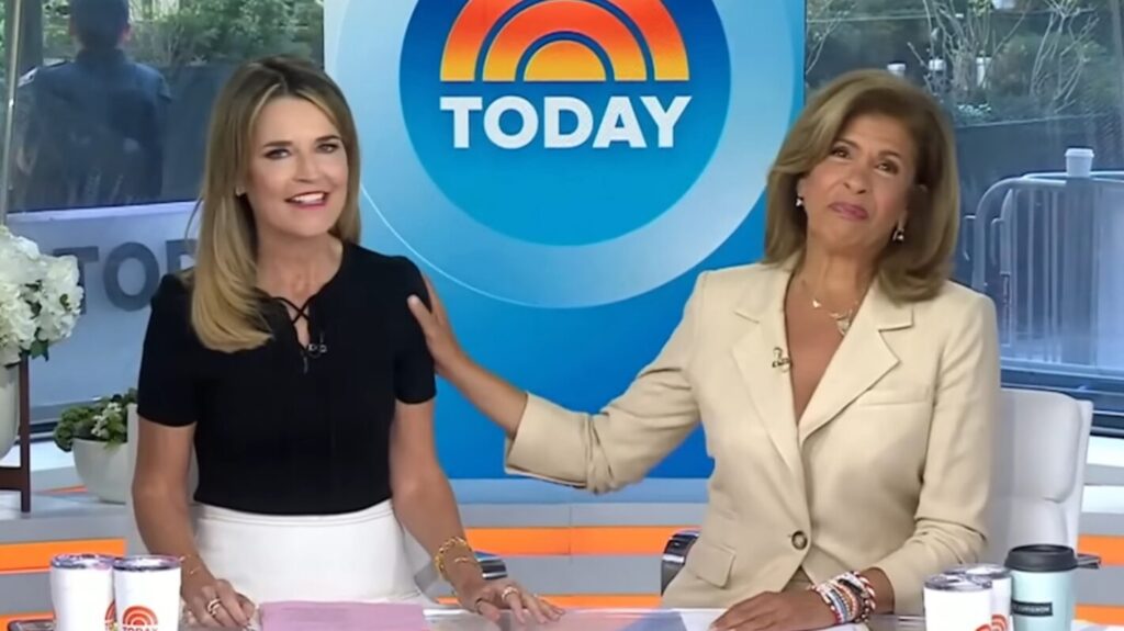 Savannah Guthrie and Hoda Kotb on the April 14, 2026, episode of NBC