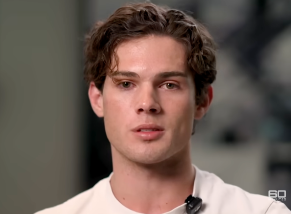 Braden Peters, from Hoboken, New Jersey, found viral fame through TikTok and Instagram clips of him ‘mogging’ other men