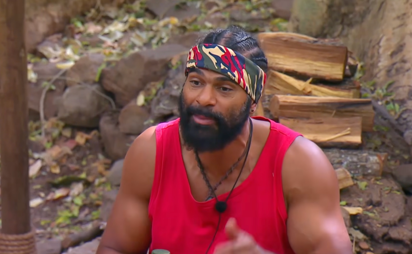 David Haye clashes with Adam Thomas in the jungle