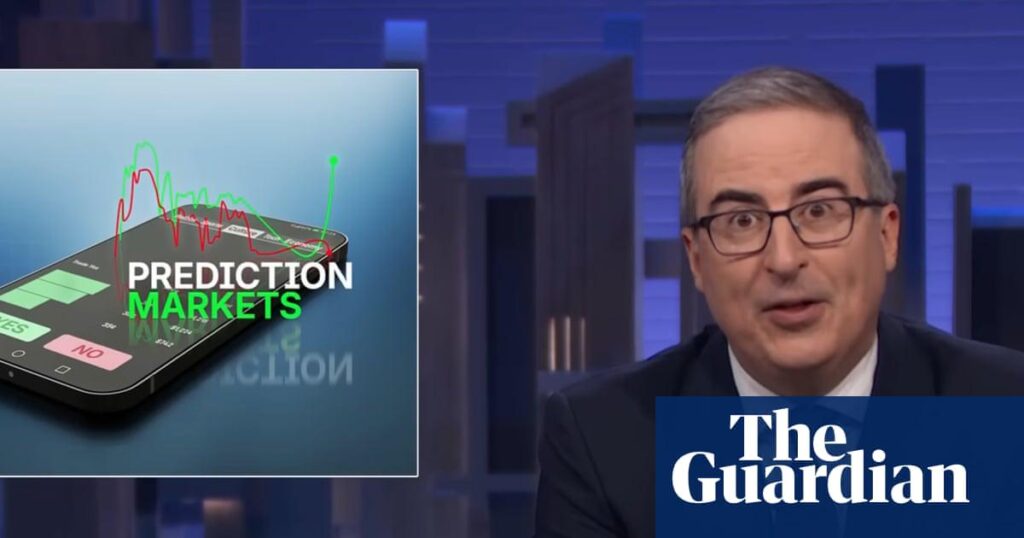 John Oliver on prediction markets: ‘Betting on war is really dark’